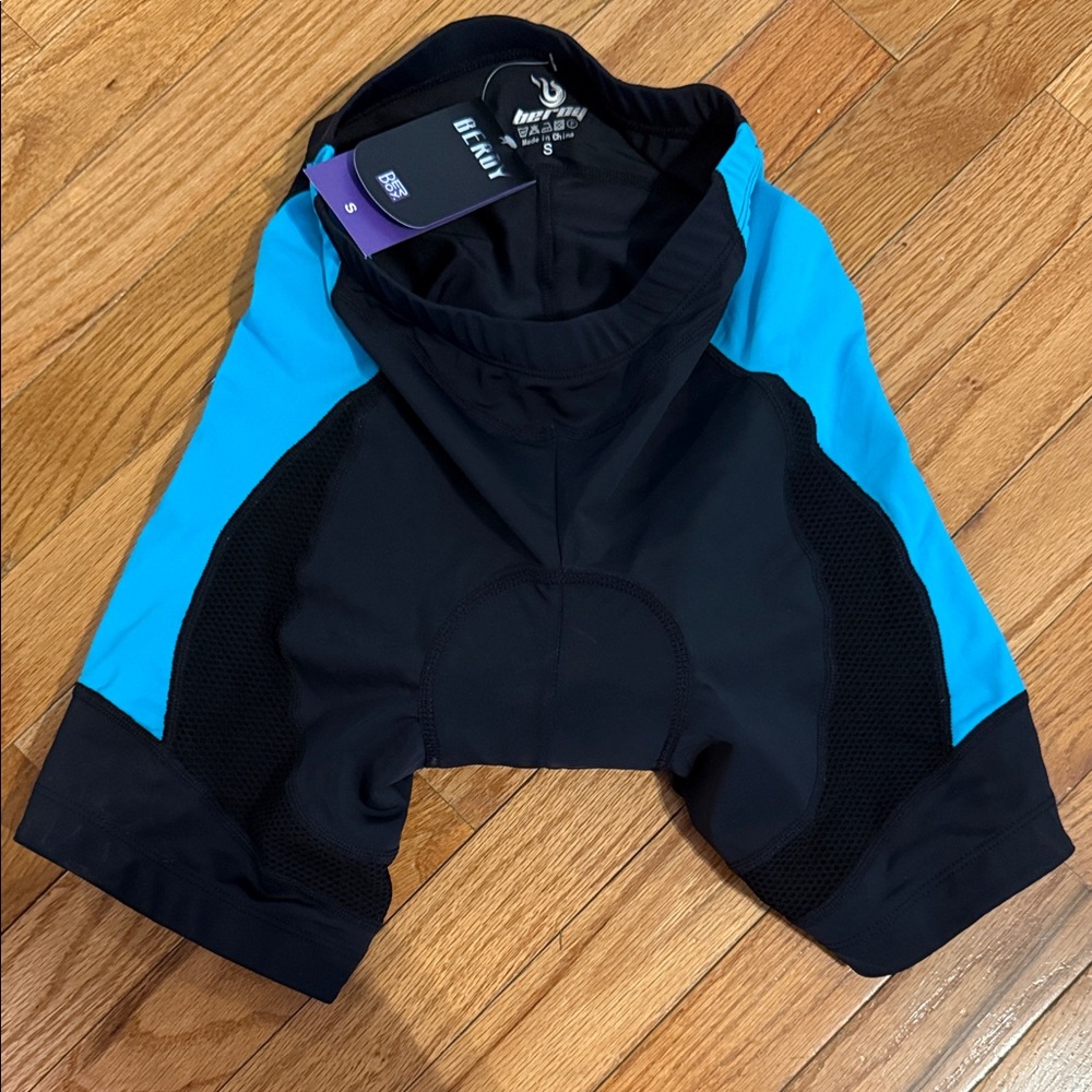 Beroy Black and Blue Cycling Shorts